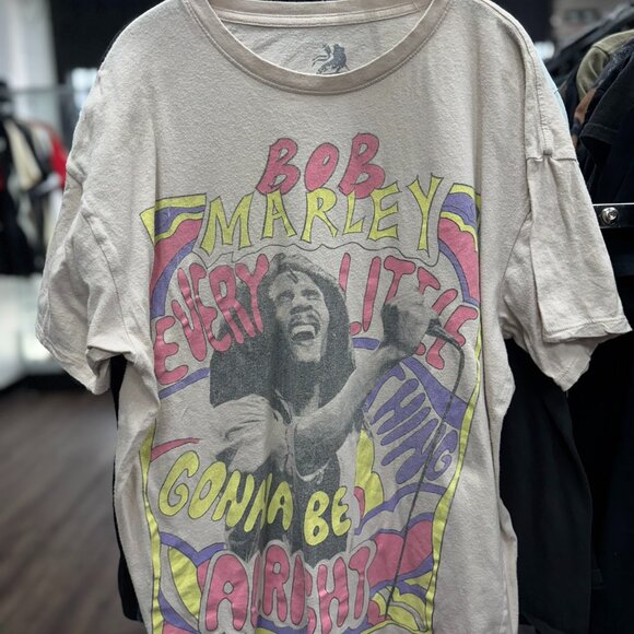 Vintage Bob Marley Zion T-Shirt S/M | Gonna Be Alright Rasta Reggae Graphic Tee - Picture 1 of 3